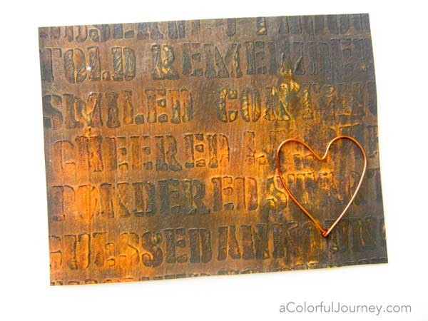 Handmade Card with Stencils and VerDay Paints - Tutorial by Carolyn Dube